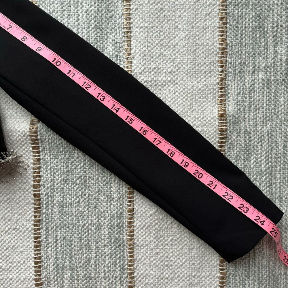 House of Harlow 1960 Black Rhinestone Fringe Blazer Mini Skirt Set Women’s Small - Picture 10 of 15